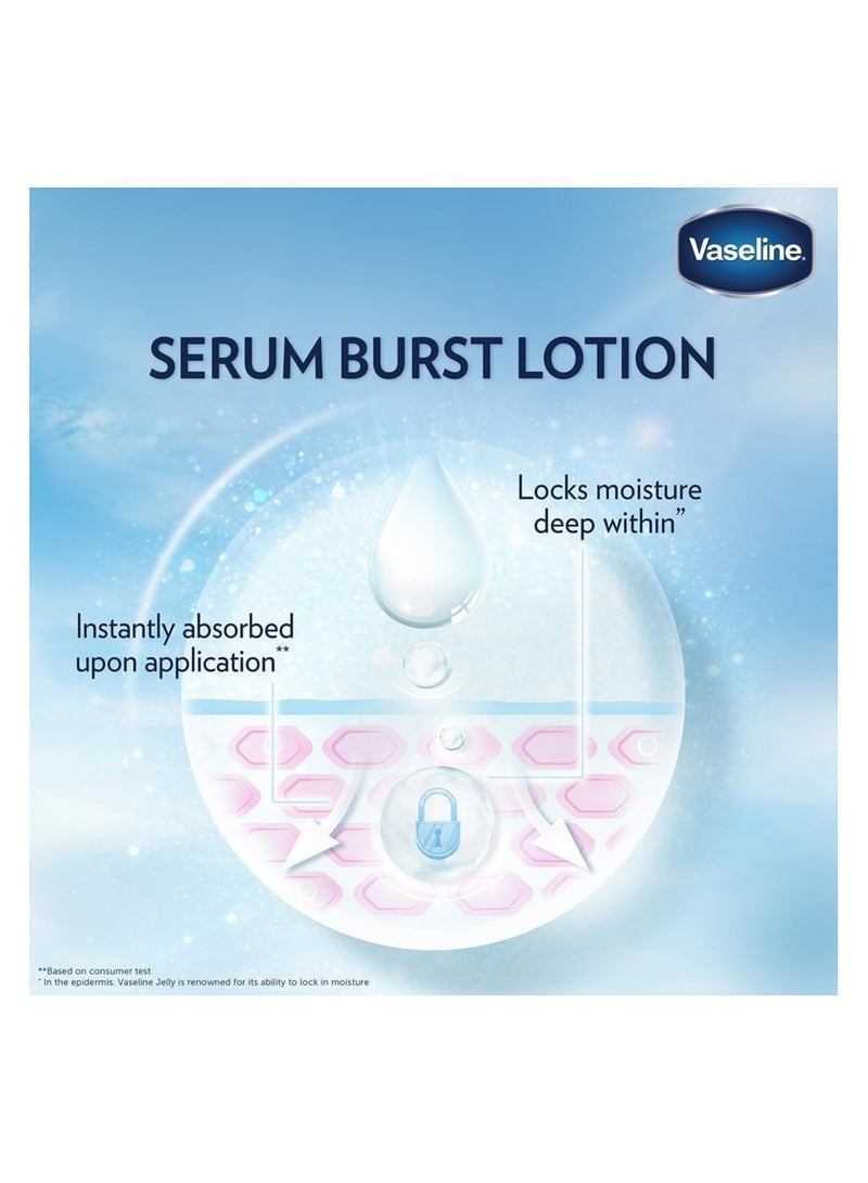 Vaseline Essential Even Tone Body Lotion Smooth Radiance, Gluta-Hya Serum Burst, 10X More Powerful than Vitamin C, Deeply Moisturising, 200ml - Image 5