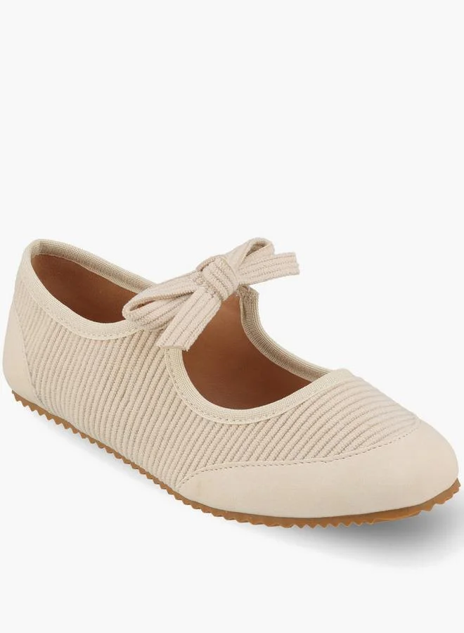 ليتل ميسي Girls Textured Mary Jane Shoes