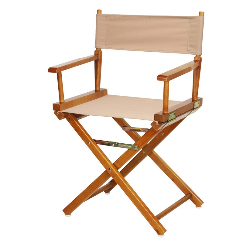 Casual Home Casual Home Directors Chair Honey Oak FrameTan Canvas18  Classic Height