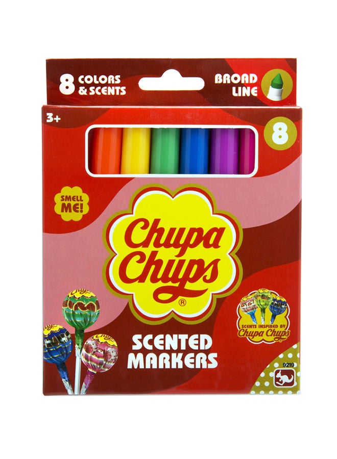 Chupa Chups أقلام تحديد عريضة معطرة بقياس 8 قيراط - Image 1