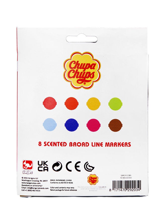 Chupa Chups أقلام تحديد عريضة معطرة بقياس 8 قيراط - Image 3