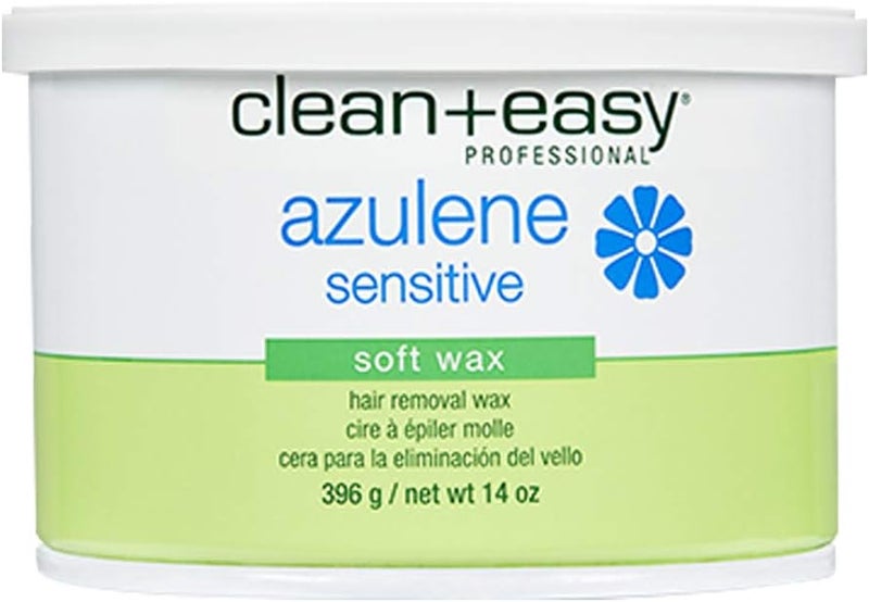 Clean + Easy Azulene Sensitive Soft Wax for Gentle Hair Removal - 14 oz - Image 1