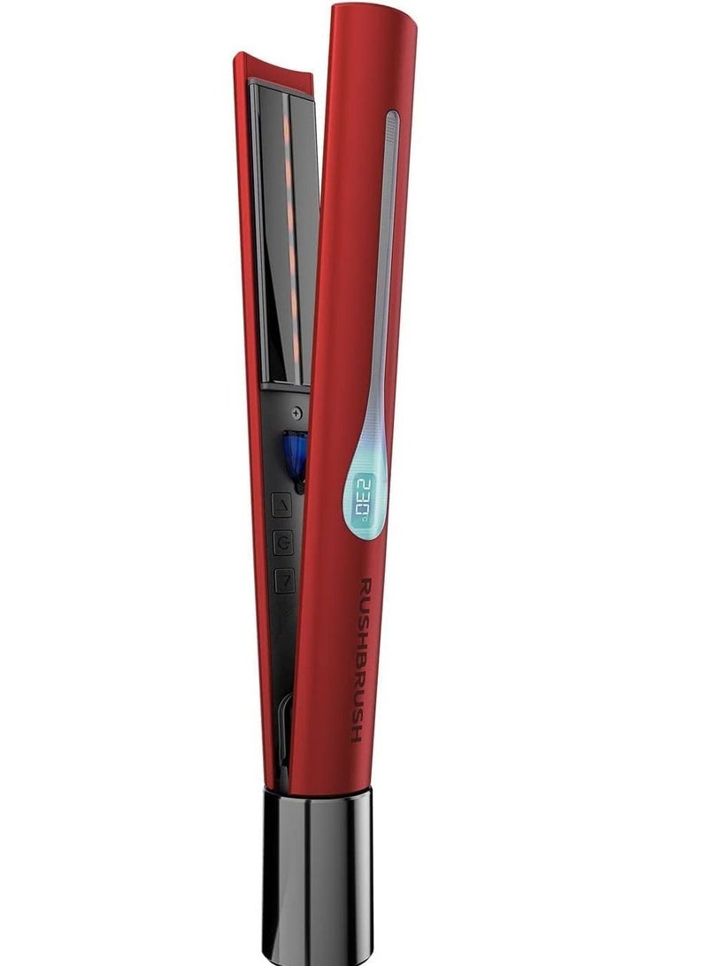 Rush Brush X2 Infra Revolver Red 230°C Infrared Tec Ionic Technology Ceramic Plates And LED Display - Image 1