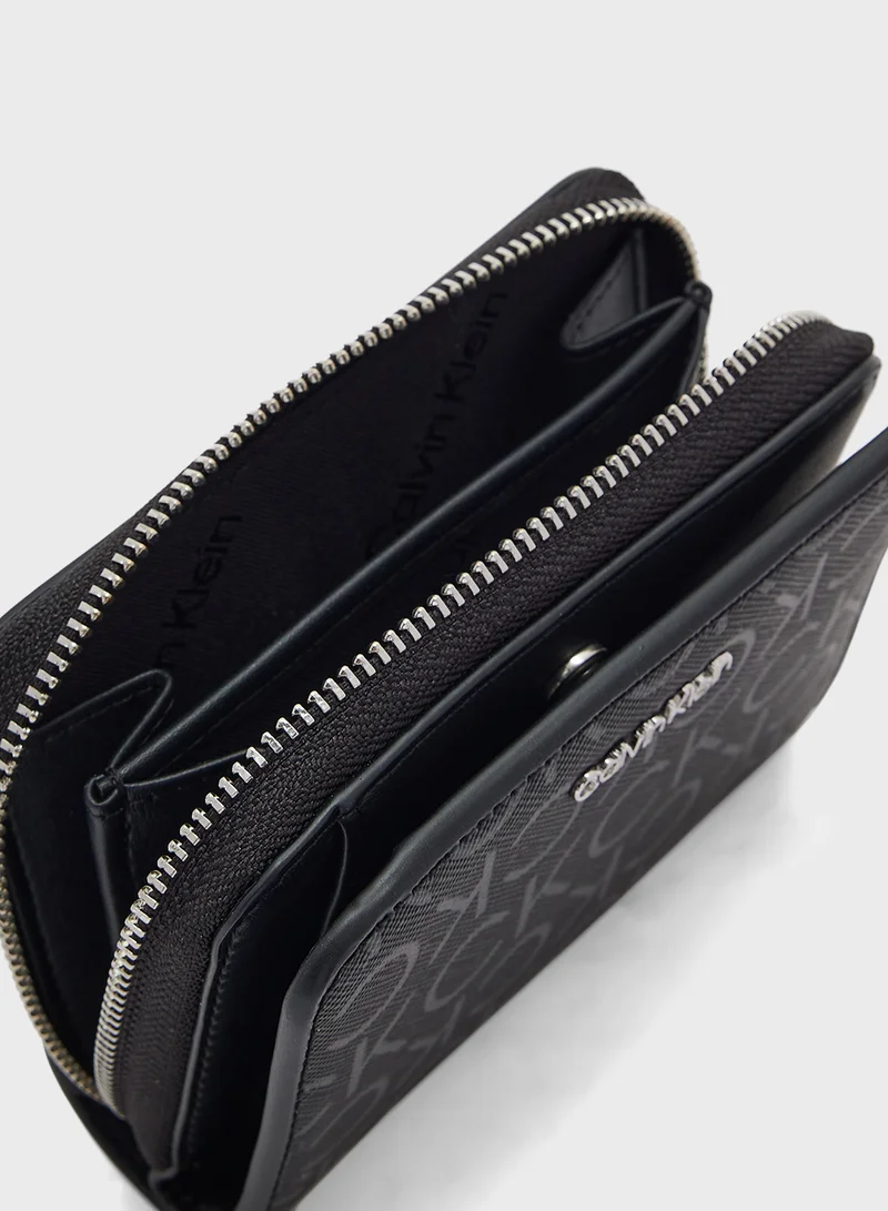 CALVIN KLEIN CK MUST MD ZIP AROUND_ MONO
