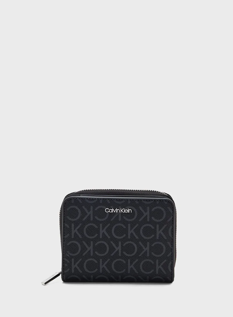 CALVIN KLEIN CK MUST MD ZIP AROUND_ MONO