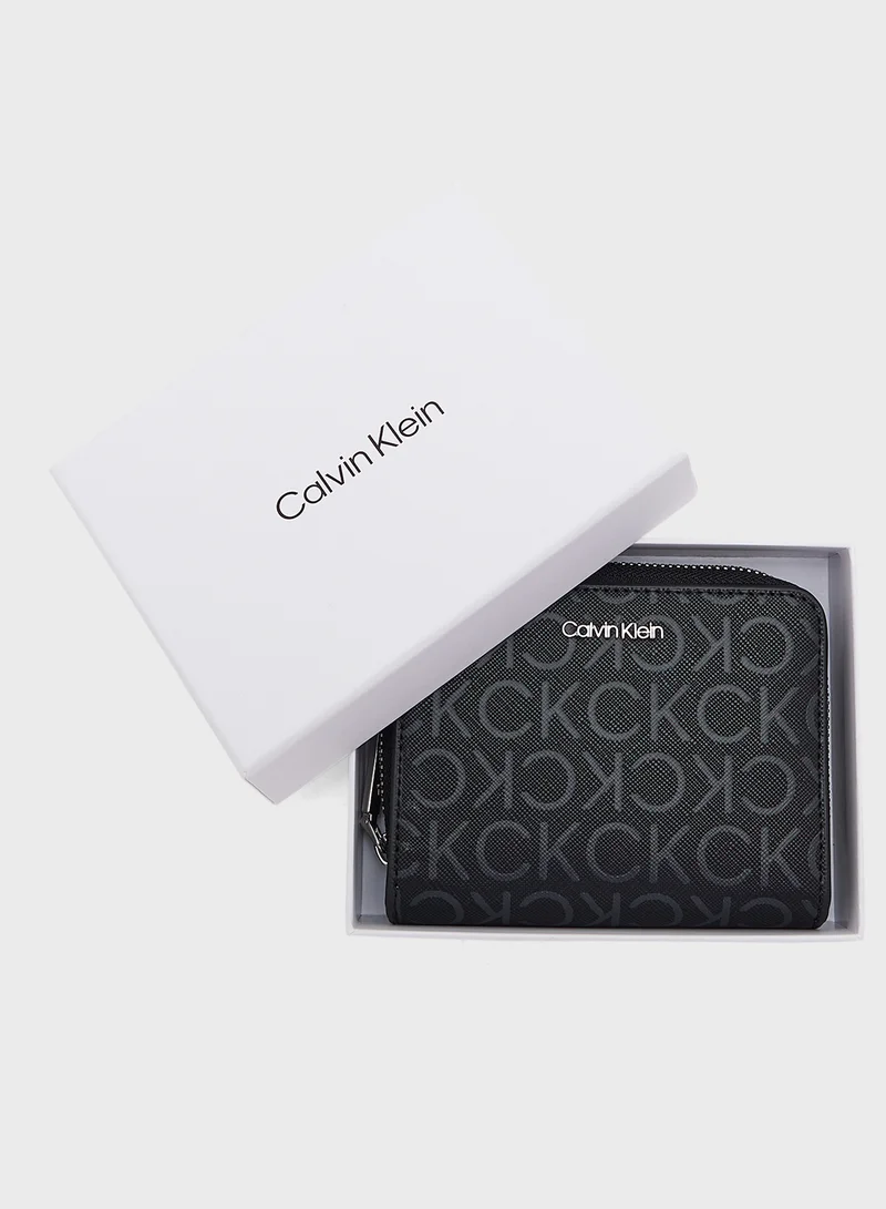 CALVIN KLEIN CK MUST MD ZIP AROUND_ MONO