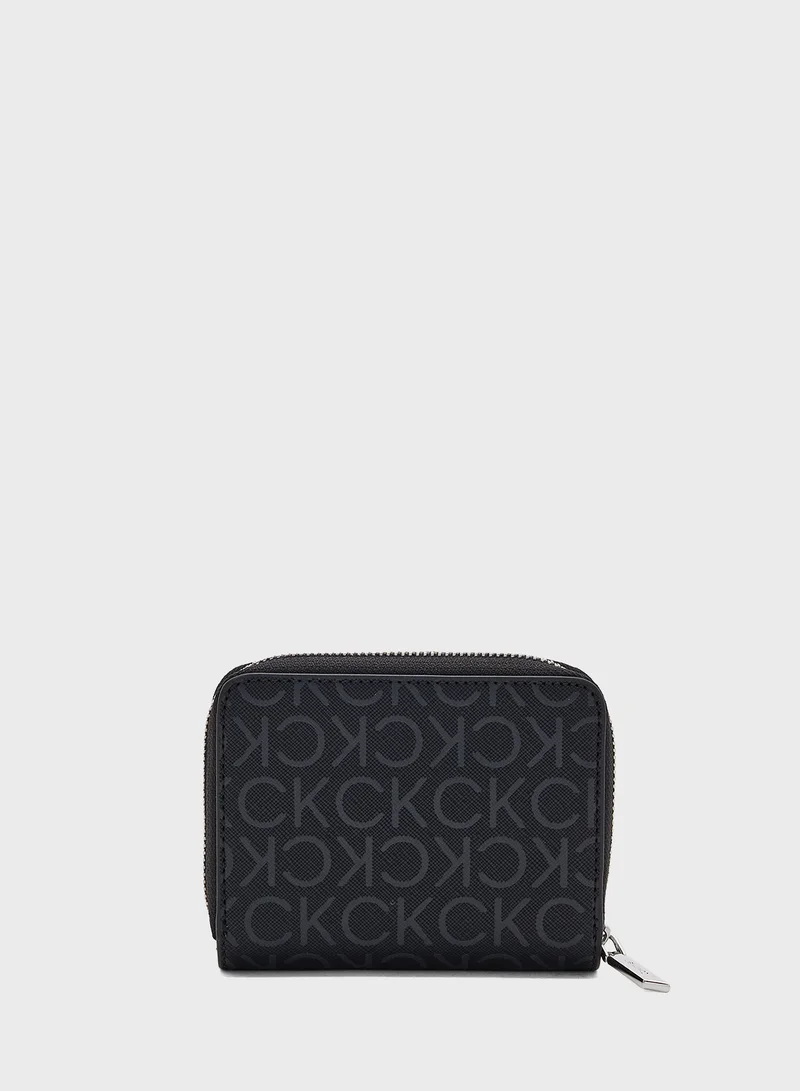 CALVIN KLEIN CK MUST MD ZIP AROUND_ MONO