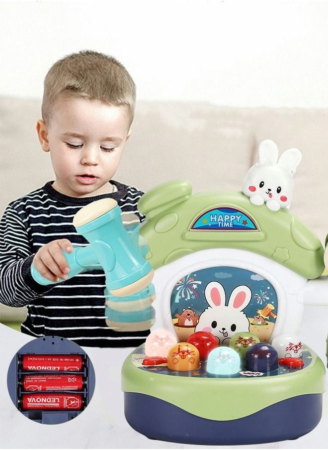 GROIC - Multifunctional Arcade Game Toy, Thumping Game Mole Interactive Pounding Mole Game Glowing Music Pounding Toy Music Early Education Cartoon Toy - Image 1