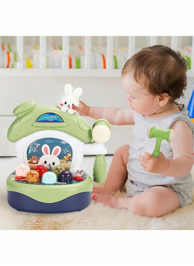 GROIC - Multifunctional Arcade Game Toy, Thumping Game Mole Interactive Pounding Mole Game Glowing Music Pounding Toy Music Early Education Cartoon Toy - Image 1