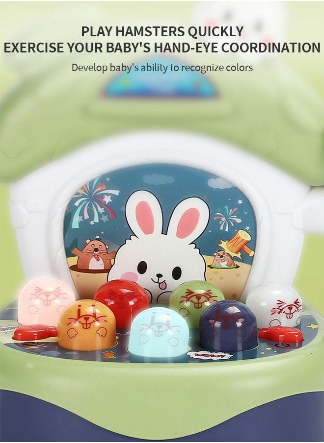 GROIC - Multifunctional Arcade Game Toy, Thumping Game Mole Interactive Pounding Mole Game Glowing Music Pounding Toy Music Early Education Cartoon Toy - Image 1