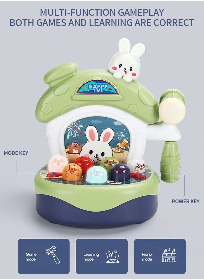 GROIC - Multifunctional Arcade Game Toy, Thumping Game Mole Interactive Pounding Mole Game Glowing Music Pounding Toy Music Early Education Cartoon Toy - Image 1