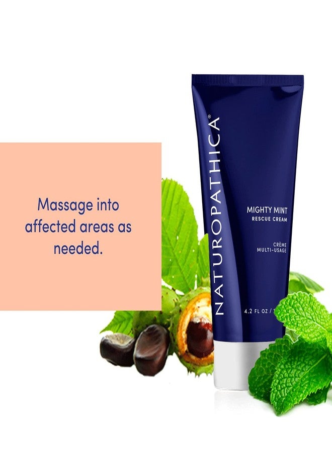 Naturopathica Mighty Mint Rescue Cream, Moisturizing Body Lotion with Peppermint & Menthol to Cool & Revive Skin, Soothing Relief for Sore Muscles, 4.2 fl oz - Image 3