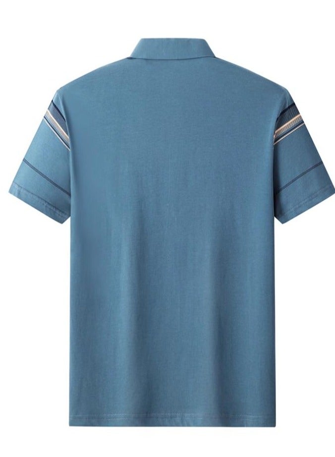 AOKANG Men's Elastic Breathable Short Sleeve Polo - Image 3