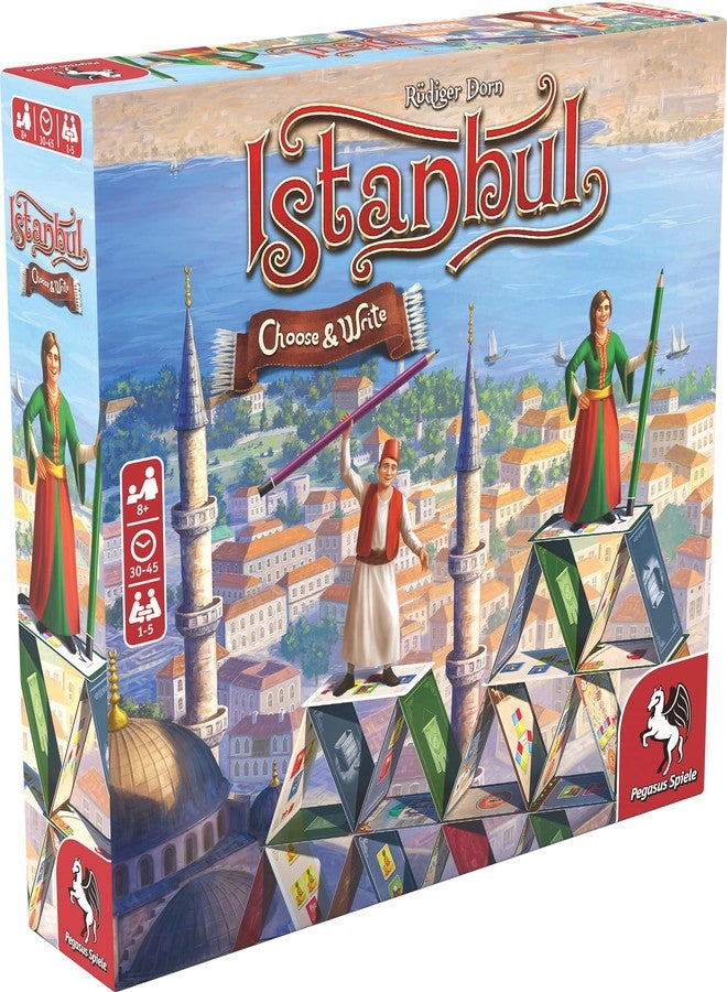 Pegasus Spiele Istanbul: Choose & Write - Resource Trading Game - Game for Family Game Night - 1 to 5 Players - 30 to 45 Minutes of Gamplay - English Version - Image 1