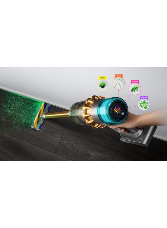 dyson V15 Detect Absolute+ Cordless Vacuum 0.77 L 660 W V15 Sprayed Gold/Iron/Gold - Image 2