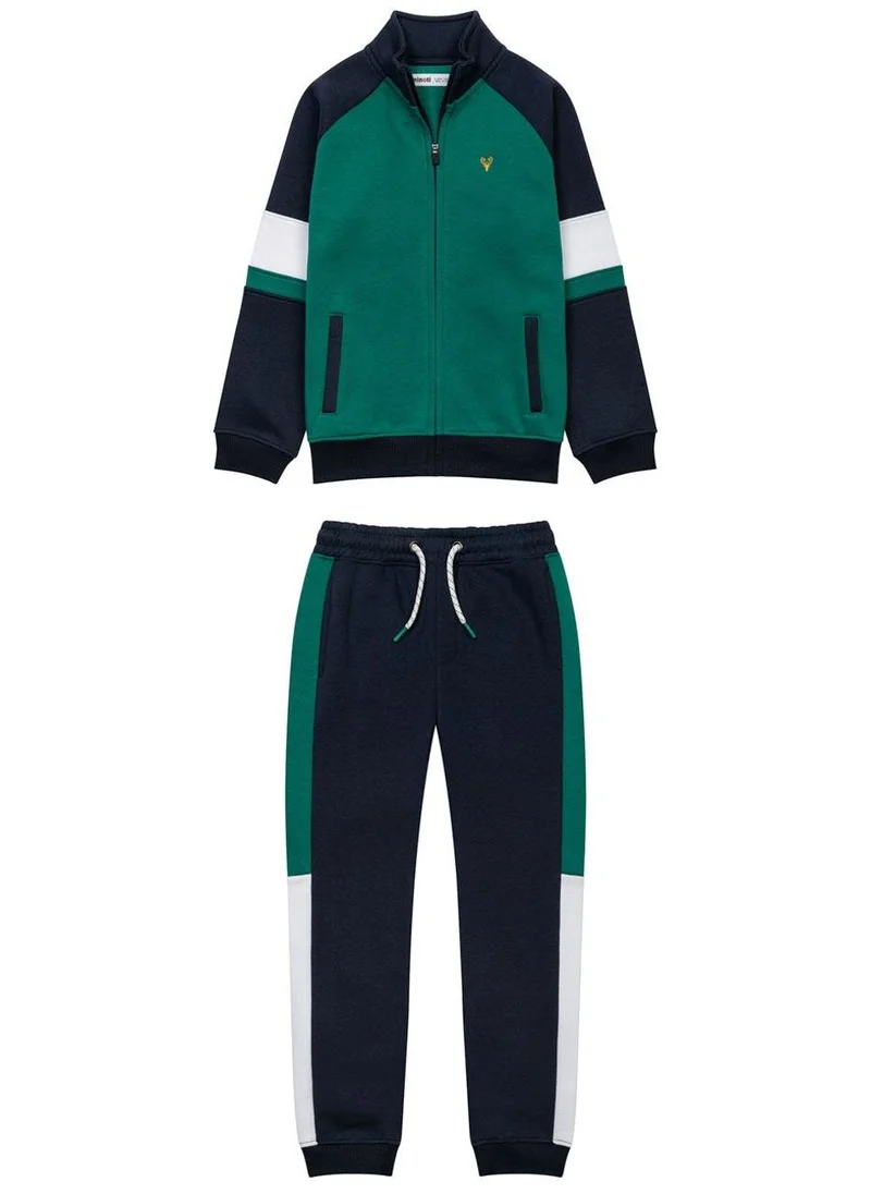 MINOTI Kids Boys Zip Thru And Jogpant Fleece Set