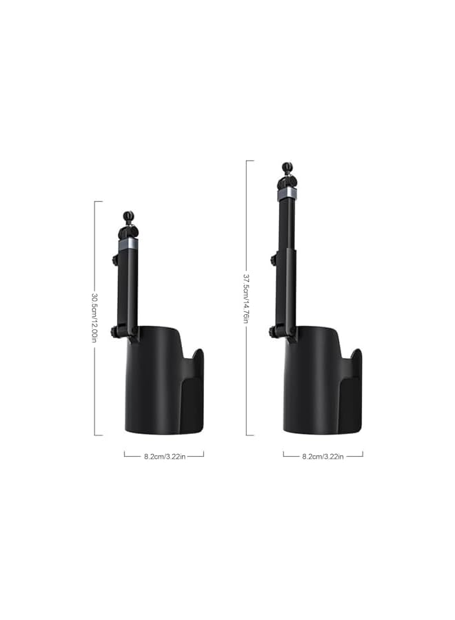 S-TOP Cup Holder Phone Holder for Car, Mobile Phone Holder, Adjustable Cup Holder Car Phone Mount, Universal Expandable & 360° Rotation Compatible for Most Smart Phones - Image 4