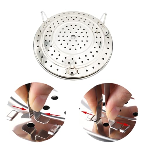 SUNIVOLSY Steamer Rack, 11.81" / 30cm 304 Stainless Steel Removable Legs Multifunction Steaming Stand Holder Rack for Steamer Pot Pans - Image 4