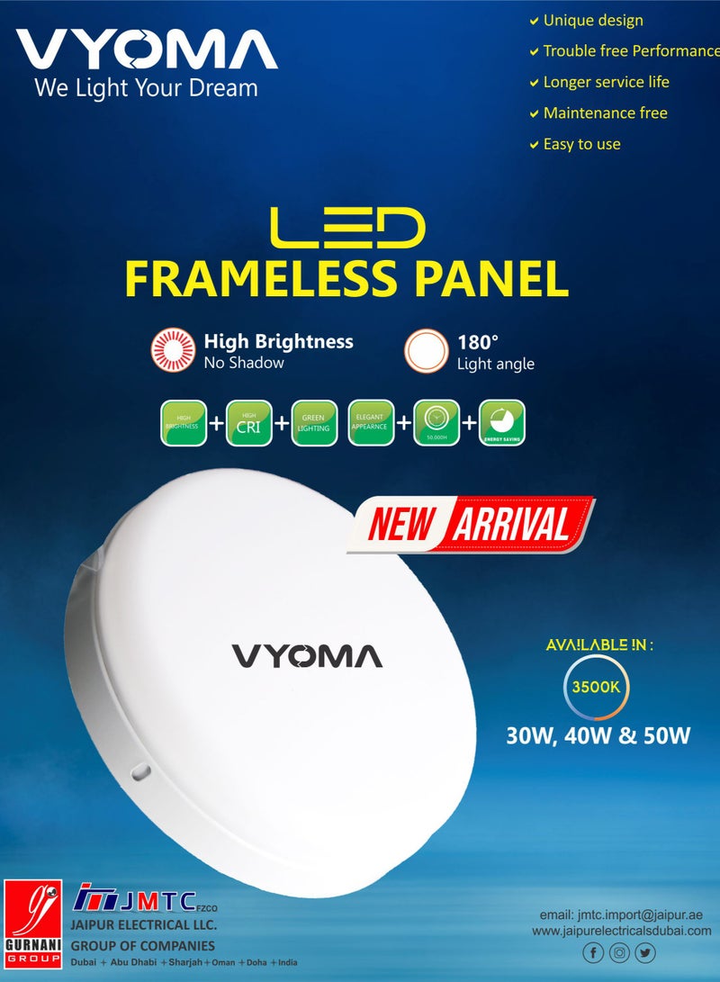 Vyoma لوحة فيتو فيوما LED بدون إطار - Image 4