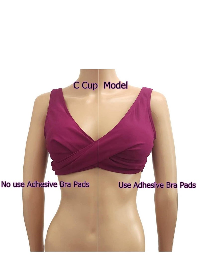 Generic - Women’s Adhesive Bra Pads inserts Enhancer Pads Breathable Sticky Inserts Push Up Bras for Small - Image 1