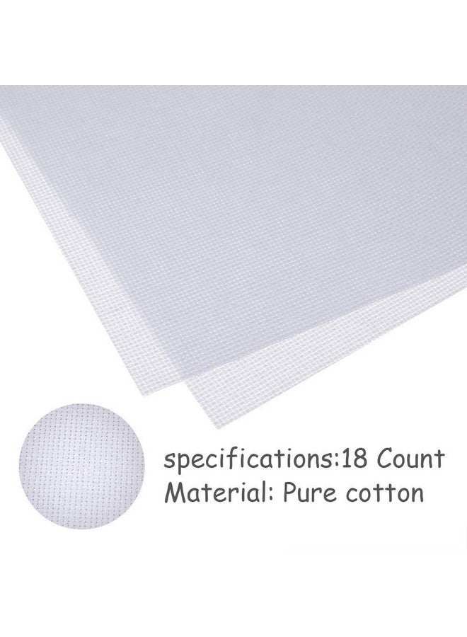 Caydo 60 By 39-Inch 18 Count Classic Reserve Aida Cloth Big Size White Cross Stitch Cloth Fabric - Image 3