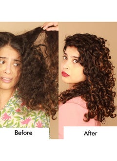 Curl Up Ultra Defining Bundle With Curly Hair Shampoo, Conditioner, Leave In Curl Cream & Hair Gel - For Dry Frizzy, Wavy & Curly Hair - Sulphate Paraben And Silicone Free (Combo Of 4)  - Image 4