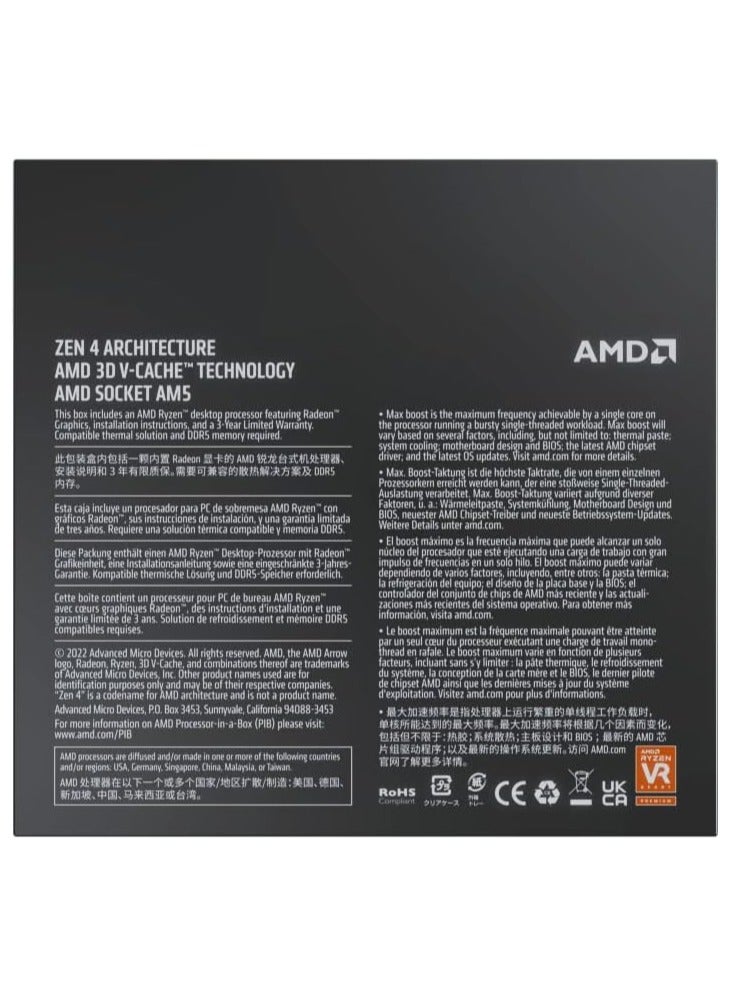 AMD Ryzen 7 7800X3D 8-Core, 16-Thread Desktop Processor - Image 4