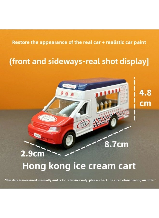 null - Hong Kong Children's Accompanying Gift Souvenir Ice Cream Car Toy Regal Simulation Car Model Huili Alloy Car Model-Color:Tailgate Can Be Opened/hong Kong Green Ambulance/alloy/pull Back Authentic Color Box (12 Pieces/small Box, 6 Small Boxes/carton) - Image 1