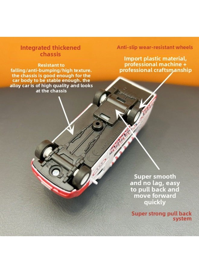 null - Hong Kong Children's Accompanying Gift Souvenir Ice Cream Car Toy Regal Simulation Car Model Huili Alloy Car Model-Color:Tailgate Can Be Opened/hong Kong Green Ambulance/alloy/pull Back Authentic Color Box (12 Pieces/small Box, 6 Small Boxes/carton) - Image 1