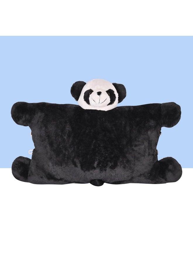 Besties BESTIES Premium Fur Panda Soft Toy Cum Pillow - Height 45 cm  - Image 5