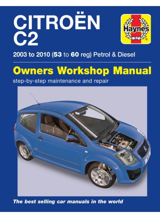 Citroen C2 Petrol & Diesel (03 - 10) Haynes Repair Manual 
