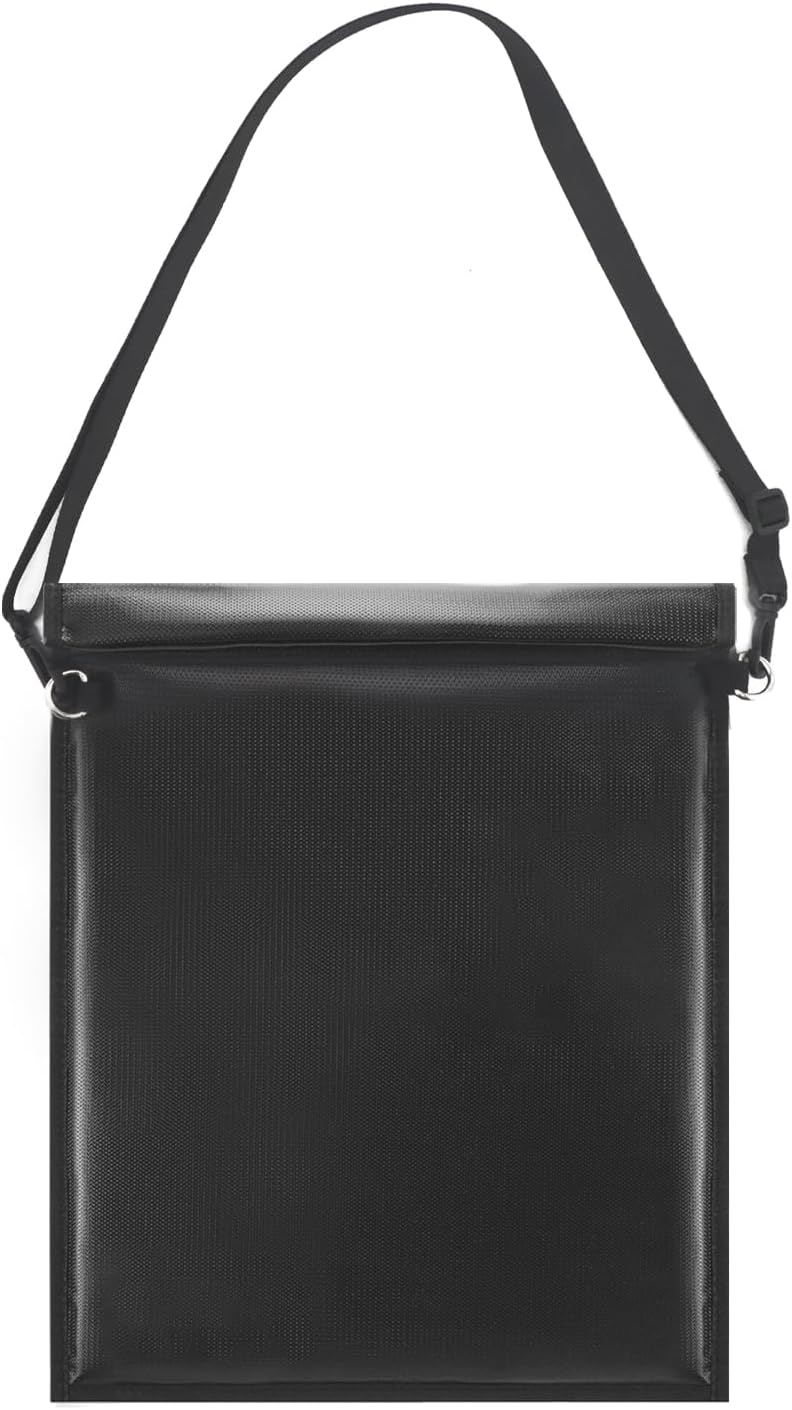 Opastry Large Faraday Bags with Purse Strap, 15''x10'' Faraday Cage, Waterproof & Fireproof Faraday Bag, Anti-Tracking Faraday Key Fob Protector, Faraday Bags for Phones & Tablets, RFID Signal Blocker Bag - Image 1