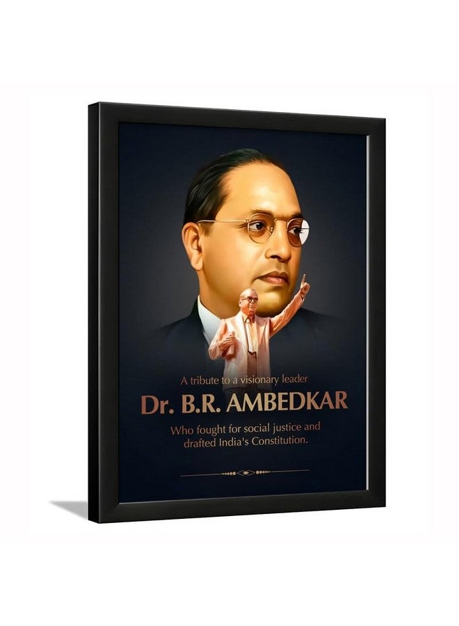 DesignHunar إطار حائط تحفيزي من تصميم هُنَر ب.ر. أمبيدكار | إطار ملصق لامينيتي بحجم A4 13x10 بوصة | للتعليق على الحائط فقط | مثالي لغرفة الدراسة، المكتب، ديكور المنزل وهدية ملهمة - Image 1