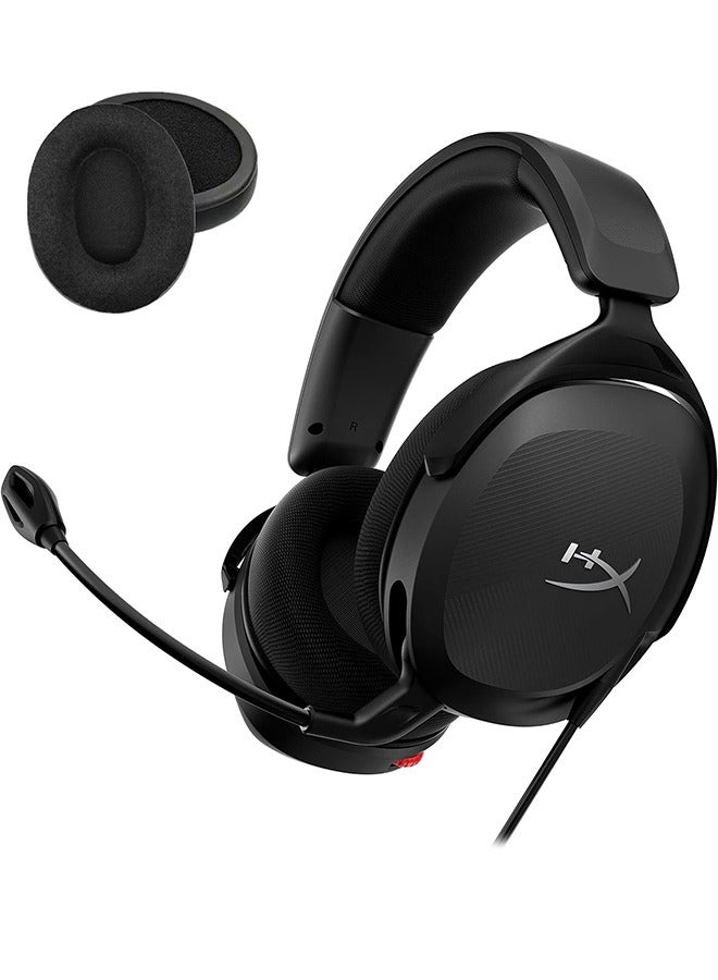 Headphone Cover, High Quality Headrest Replacement Breathable Ear Pads with Kingston HyperX Cloud II/III (Black) Earmuffs, HyperX Cloud 2/3 Ear Pads - Image 3