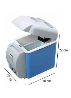 Generic Portable Car Compact Refrigerator 7.5 L K7085-1 Blue/White  - Image 2