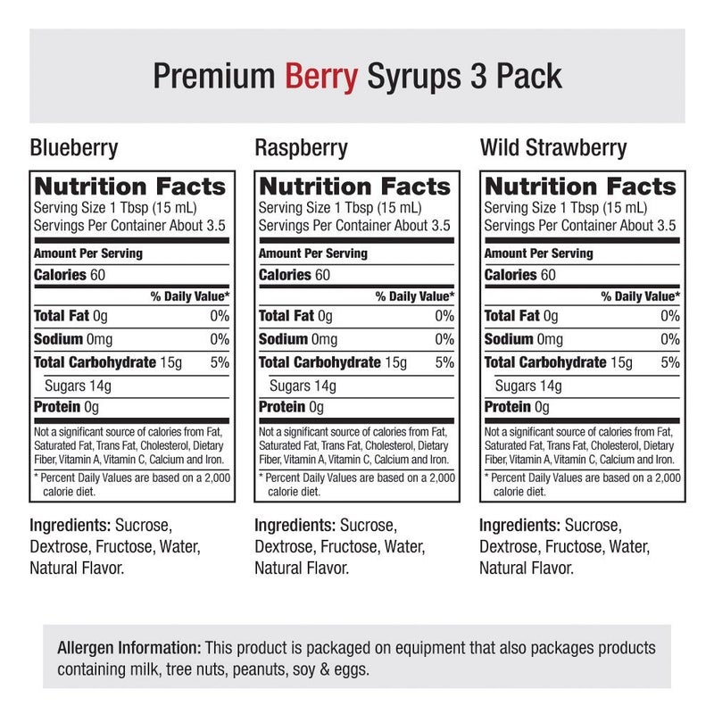 Amoretti Premium Syrups Berry 3 Pack (50ml) - Image 2