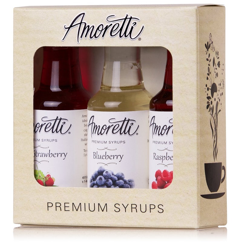 Amoretti Premium Syrups Berry 3 Pack (50ml) - Image 1