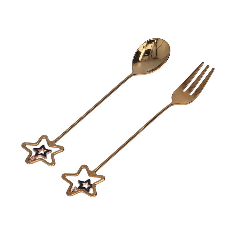 Star Shaped Spoon 304 Stainless Steel - Safe And Durable Multipurpose Stirring Tool For Home Kitchen Hotel Dining Dessert Preparation - Image 2