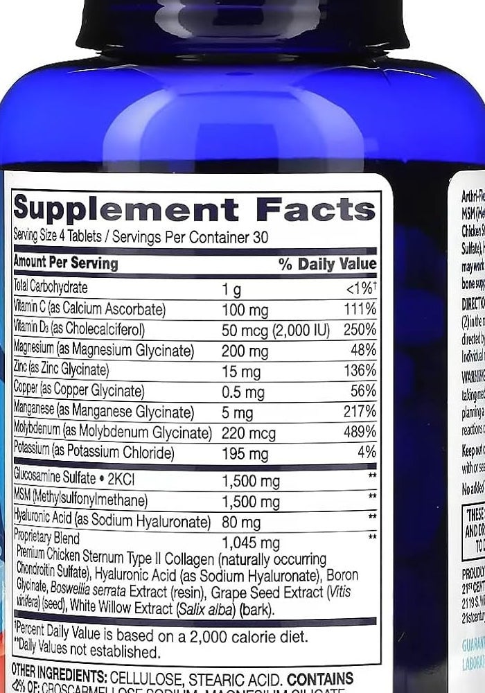 21st Century Arthi-Flex Advantage + Vitamin D3 - Image 4