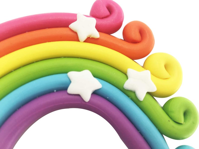 Rainbow Cake Topper Cupcake Pick Wedding Birthday Party Favor Dessert Rainbow Design Cake Pick