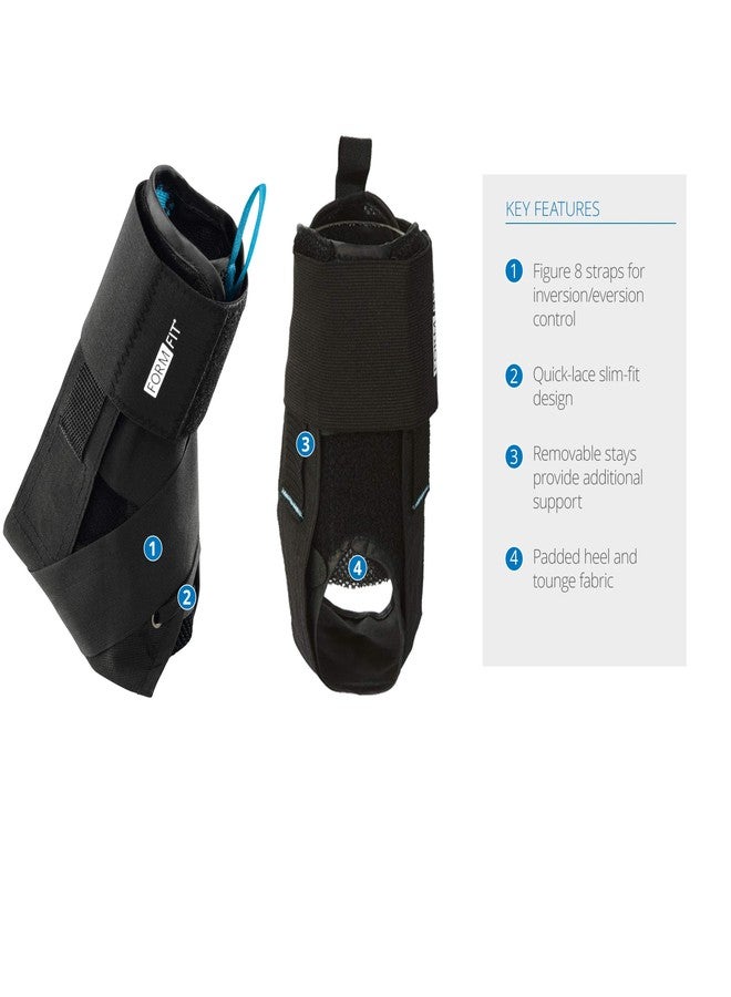 Ossur FormFit Ankle Brace with Speedlace & Figure 8 Straps | Single Pull Closure & Removable Semi-Rigid Stays | Ankle Immobilization Post Injury or Prophylactic Use | Durable Material | (Medium) - Image 2