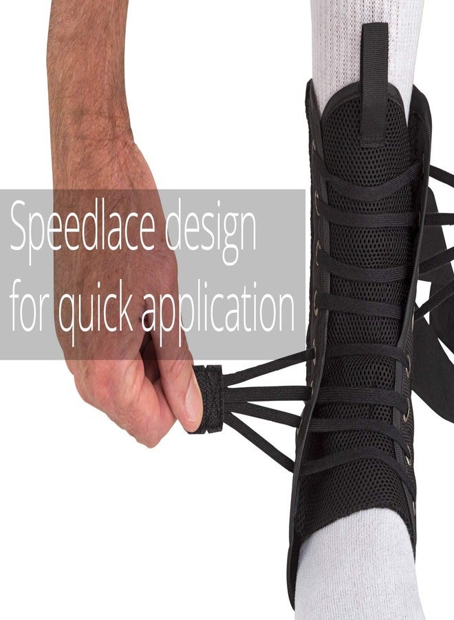 Ossur FormFit Ankle Brace with Speedlace & Figure 8 Straps | Single Pull Closure & Removable Semi-Rigid Stays | Ankle Immobilization Post Injury or Prophylactic Use | Durable Material | (Medium) - Image 5