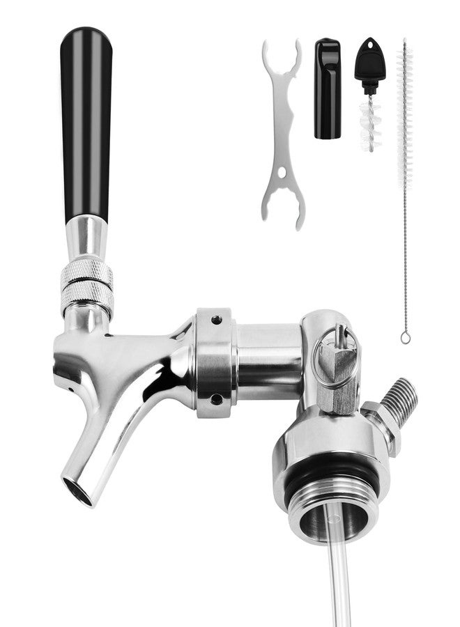موزع براميل صغير - صنبور برميل بيرة محمول، صنبور بيرة من الفولاذ المقاوم للصدأ لبرميل البيرة مع أغطية ملولبة داخلية، ملحقات مبردات البيرة الصغيرة، قطع غيار مبردات البيرة الصغيرة مع خرطوم بيرة بطول 15.7 بوصة - Image 1