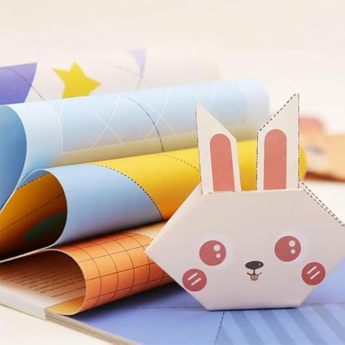 CHILDREN'S ORIGAMI BOOK, ORIGAMI KIT FOR KIDS AGES 8-12  90 SHEETS PATTERNED PAPER WITH 3 THEME GUIDES & CRAFT BOOK, EDUCATIONAL DIY ANIMAL/SPACE/NATURE FOLDING SET (3 THEME) - Image 5