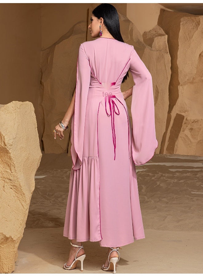 Madam Uniq Sequin Muslim Fashion Long Abaya  - Image 2