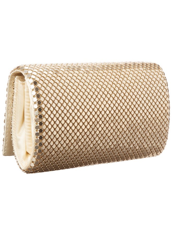 Jessica McClintock - Womens Metal Evening Handbags Light Gold One Size Us - Image 1