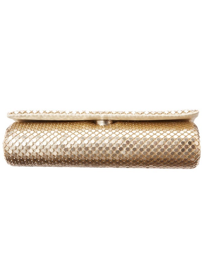 Jessica McClintock - Womens Metal Evening Handbags Light Gold One Size Us - Image 1