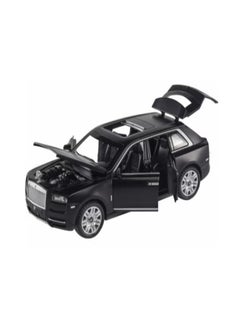 Generic 1/32 Scale Rolls-Royce Cullinan Alloy Car Model with Sound, Light, Openable Doors and Pull Back, Gifts for Kids and Adults (Black, No Box)  - Image 4