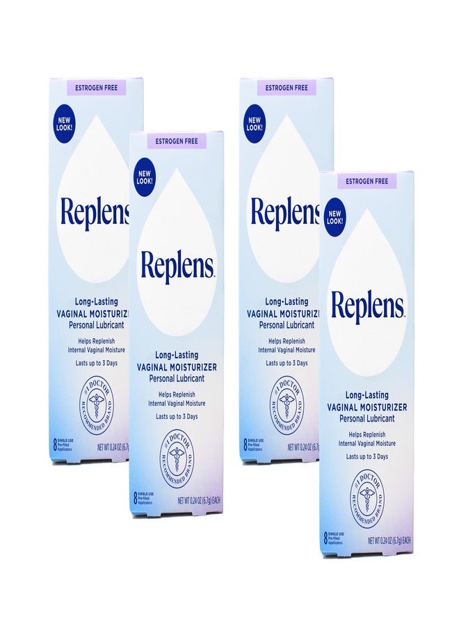 Replens Long-Lasting Vaginal Moisturizer - 8 ct, Pack of 4 - Image 1