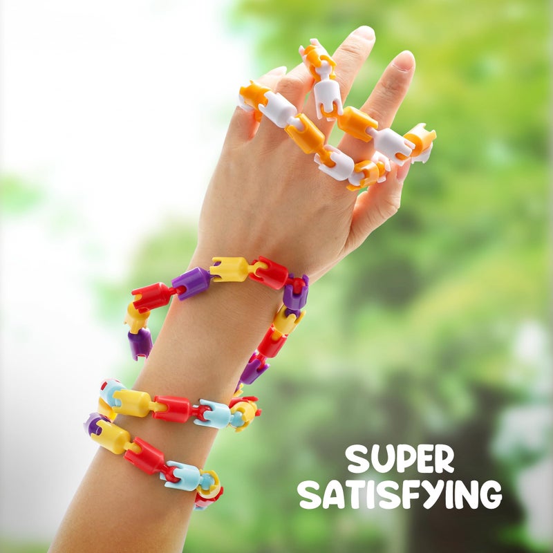 Boxgear Sensory Fidget Toys - 6PCS Multicolor Twisty Fidget Toys for Adults, Boys, Girls for Relaxation,Anxiety Stress Relief, Decompression-Squeeze, Twist, Chain Spinner Alternative Gift - Image 2